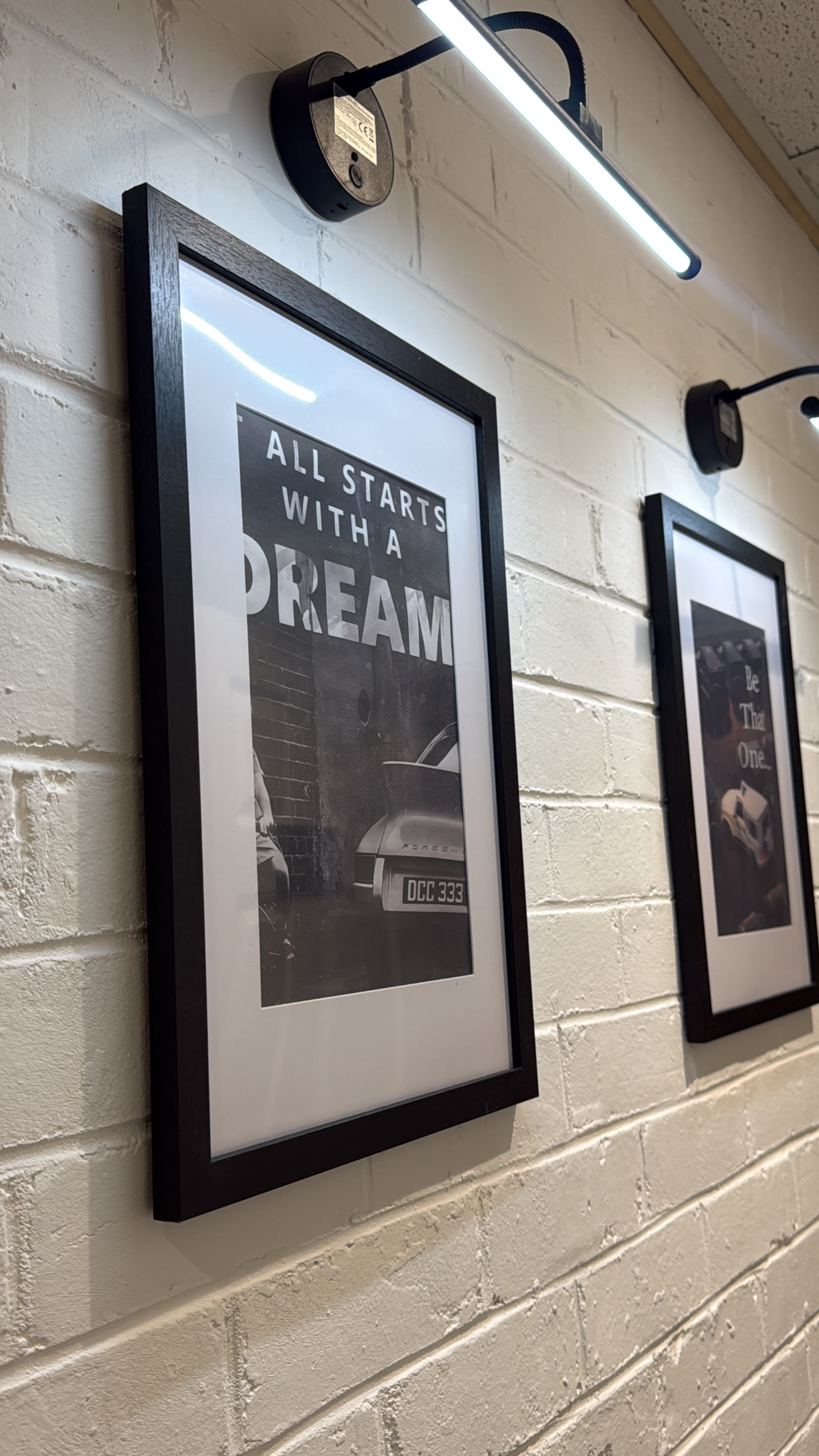 Dance artwork on the studio wall
