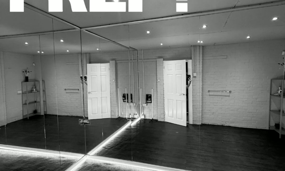 The mirrored dance studio at Bodyrockers