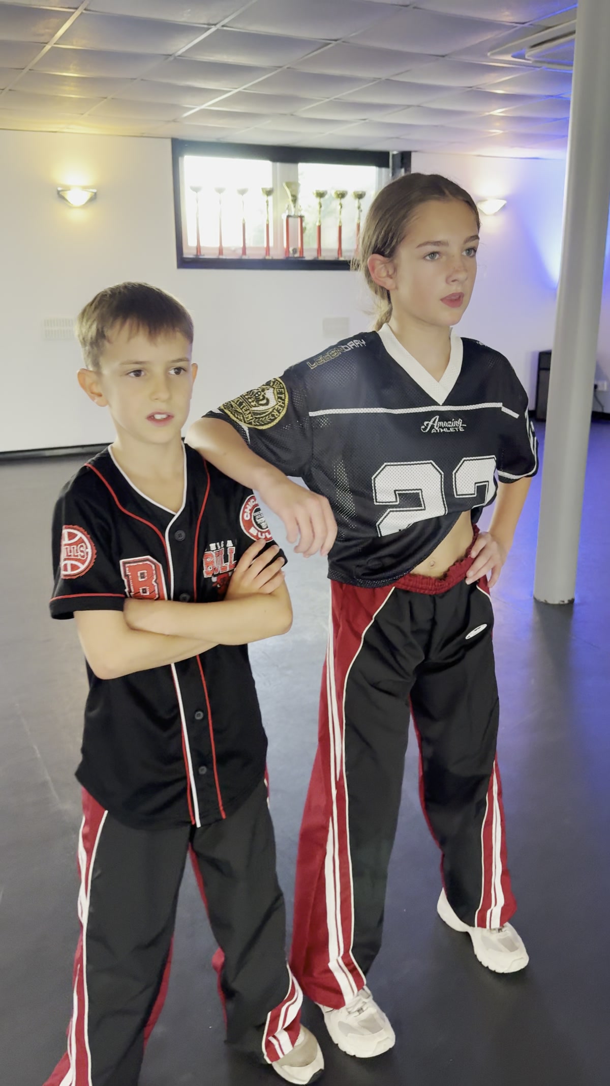 Two Bodyrockers dancers ready for a studio session